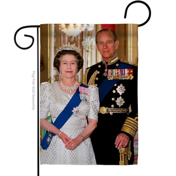 USA Decoration G180320-BO 13 x 18.5 in. British Remarkable Couple Sweet Life Sympathy Double-Sided Decorative Vertical Garden Flag for House Decoration Banner Yard Gift