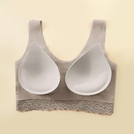 

Aayomet Women Sport Bra Womens Floral Lace Bra Removable Padded Breathable Sexy Bra Lace Bra Bras Purple XL