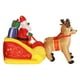 thumbnail image 5 of Trineo de Papá Noel de poliéster, decoración de trineo de Papá Noel inflable, trineo de Papá Noel inflable, decoración de Papá Noel de Navidad, características de vanguardia, 5 of 8