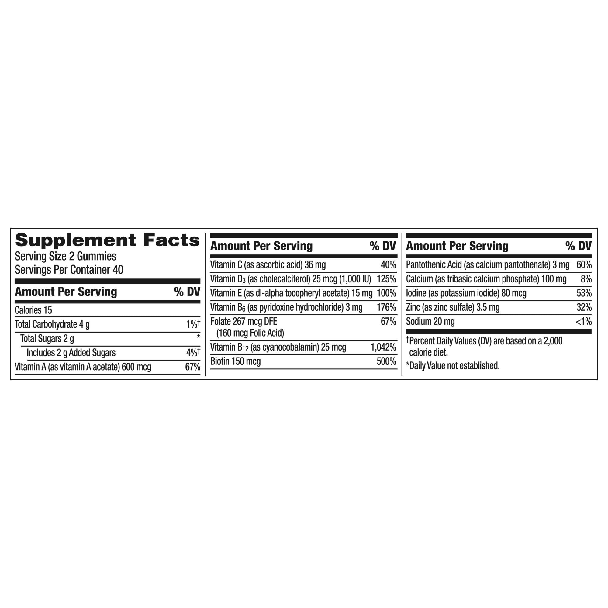 Centrum Silver Multigummies for Women 50+, Assorted Natural Fruit Flavors - 80 Count