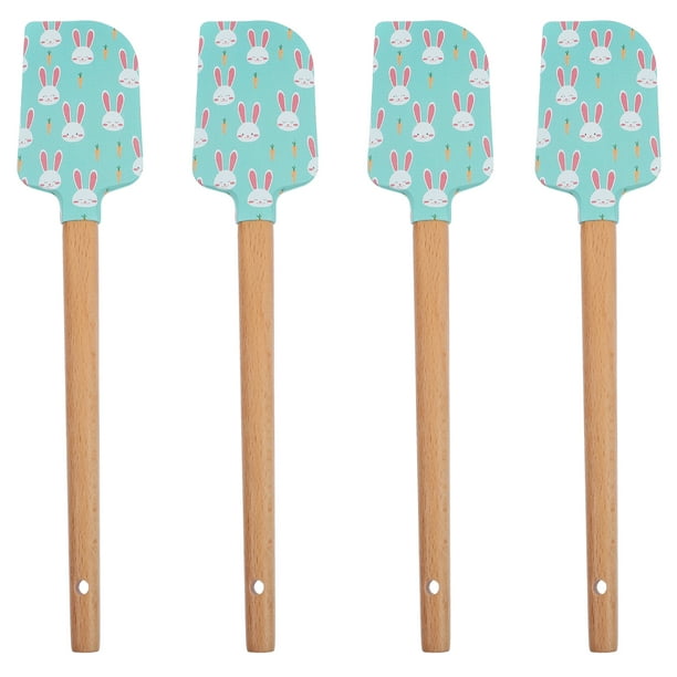 4 raspadores de crema de Pascua, espátula para tarro de cocina, espátula multiusos para hornear