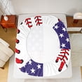 thumbnail image 5 of Castle Fairy Boys Girls Gamer Baseball 4Pcs Bed Sheets,Sport Gamer King Sheets,USA Flag Super Cozy Sheet Set,Lightweight Room Decor, 5 of 7