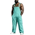 thumbnail image 3 of SJLDQY Men's Bib Overall Adjustable Straps Denim Overalls for Men Fall Winter Outdoor Casual Utility Workwear with Pockets, 3 of 5