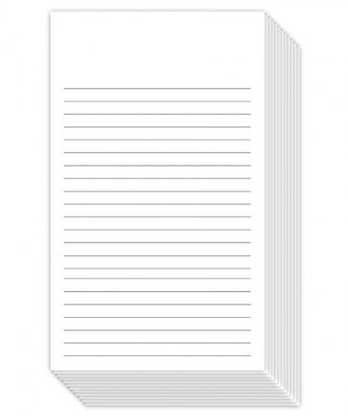 White Ruled Vertical Index Cards, 3” X 5” Inches 100 Sheets Per Pack
