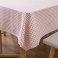 thumbnail image 3 of Namzi Pink Grid Small Fresh Countryside Style Tablecloth Home Tea Table Cover Tablecloth Desktop Decoration (90 * 90cm), 3 of 4