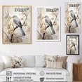 thumbnail image 4 of Designart "Silent Bird Watcher V" Animals Floater Framed Canvas Wall Art, 4 of 7