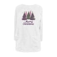 thumbnail image 3 of Merry Christmas Sweatshirts Women Funny Graphic Fuzzy Fleece Crew Neck Sweatshirt Warm Winter Long Sleeve Tops Pocket, 3 of 4