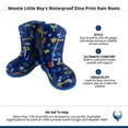 thumbnail image 4 of Wootie Little Boy's Waterproof Dino Print Rain Boots by Wootie, 4 of 4