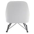 thumbnail image 3 of 2xhome White Modern Large Rocking Chair with Cushion, Set of 1, 1 piece, 3 of 14
