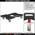 thumbnail image 2 of SNAP-LOC 1,500 lb Industrial Strength E-Track Dolly Black, 2 of 14