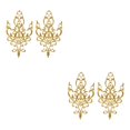 thumbnail image 3 of Justharion Exquisite Embroidery Patch for Cosplay Costumes Intricately Designed Flower Applique Sew On Gold 26.5 x 15cm 2Set, 3 of 6