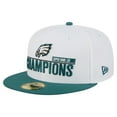 thumbnail image 3 of Men's New Era White/Midnight Green Philadelphia Eagles Super Bowl LIX Champions 59FIFTY Fitted Hat, 3 of 6