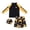 Yellow, variant on Boy Swimsuit 3 Piece Toddler Cute Graphic Print Long Sleeve Top and Shorts Sets with Sun Hat Rash Guard Quick Dry Bathing Suits