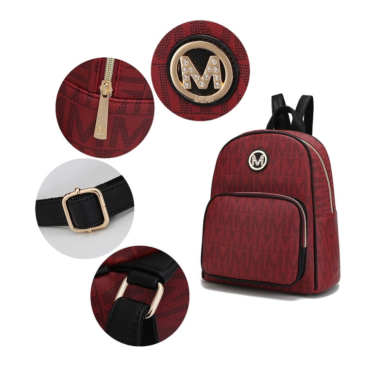 ?✨ Brand New Chic Pink & Burgundy Backpack – Mia K Collection MKF Collection by Mia K. Women main image 3