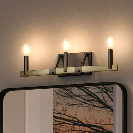 

Luxury New Traditional Indoor Bath Light 5 H x 22 W with Modern Farmhouse Style Elements Industrial Lux Design Oil Rubbed Bronze Finish UEX2119