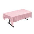 thumbnail image 1 of LA Linen Nappe Rectangulaire en Polyester 60 par 84 Pouces, Rose Clair, 1 of 1