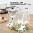 thumbnail image 1 of Herwey Garbage Bag Rack,Stainless Steel Foldable Garbage Bag Rack Stand Trash Bag Rack Holder Kitchen Utensils, 1 of 8