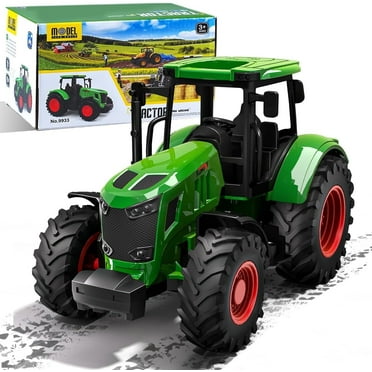Tractor Toy, Realistic Farm Vehicle Toy Push and Go Truck Car Tractor Toy Gift for Kids 3  Boys Ages 3 and up Years Old