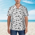 thumbnail image 2 of Fuzoiu Snake Print Hawaiian Shirt for Men, Summer Beach Casual Short Sleeve Button Down Shirts, Men’s Beach Summer Shirts with Pocket,Large, 2 of 7