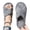 Grey_36-37, variant on Open Toe Plush Slides Women Men Cozy Bedroom Slippers Cross Band Slippers Slip-On House Shoes for Indoor Lounging Playroom