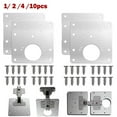 10Pcs Hinge Repair Tool Plate Close Hinges Kitchen Cupboard