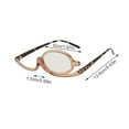 thumbnail image 2 of MezoJaoie Rotating Magnifier Makeup Glasses Single Lens Rotation Womens Cosmetic Eyeglasses Portable Presbyopia Glasses for Women Mom Grandma Wife Makeup Application typical, 2 of 9