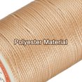 thumbnail image 4 of Uxcell 0.8mm Leather Sewing Waxed Thread, 197Yards / 60 Yards, Polyester Waxed Cord Linen Thread String, Beige, 4 of 7