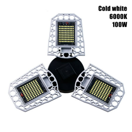 

Led Garage Light Deformable Ceiling Lamp Bulbs Waterproof For Warehouse Working