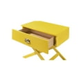 thumbnail image 5 of Glory Furniture Xavier Solid Wood 1-Drawer Nightstand in Yellow, 5 of 6