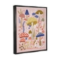 thumbnail image 4 of Stupell Industries Mushrooms & Botanical Pattern Botanical & Floral Painting Black Floater Framed Canvas Art Print Wall Art, 25 x 31, 4 of 10