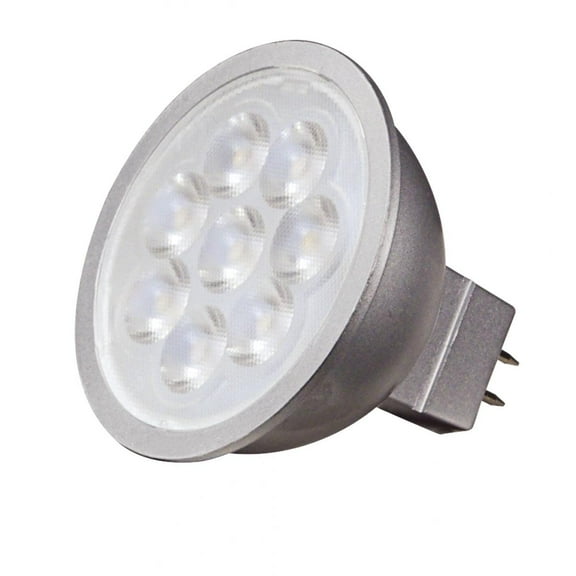 Satco S9491 - 6.5 watt; LED MR16 LED; 3000K; 25' beam spread; GU5.3 base; 12 volts