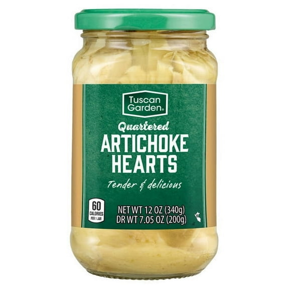 Tuscan Garden Quartered Artichoke Hearts in Water, 12 oz
