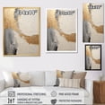 thumbnail image 4 of Designart "Fusion Of Gold And Beige Paint" Abstract Painting Canvas Prints, 4 of 7