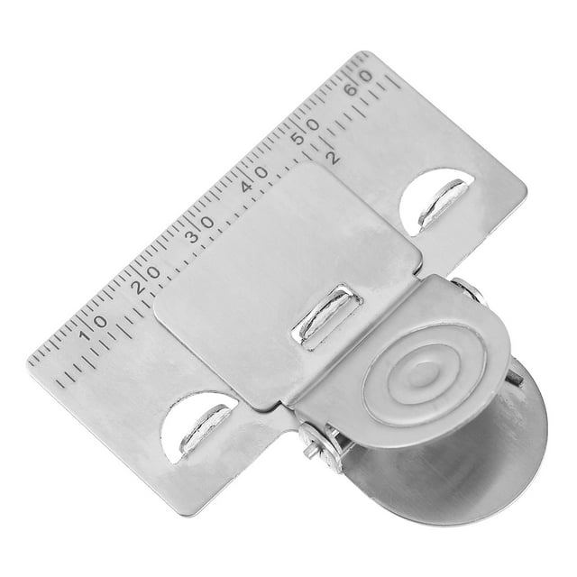 UPGRATOR 1Ud Clip De Medición Profesional De Acero Inoxidable Plata Con Escalas Claras Para Uso Y Portátil