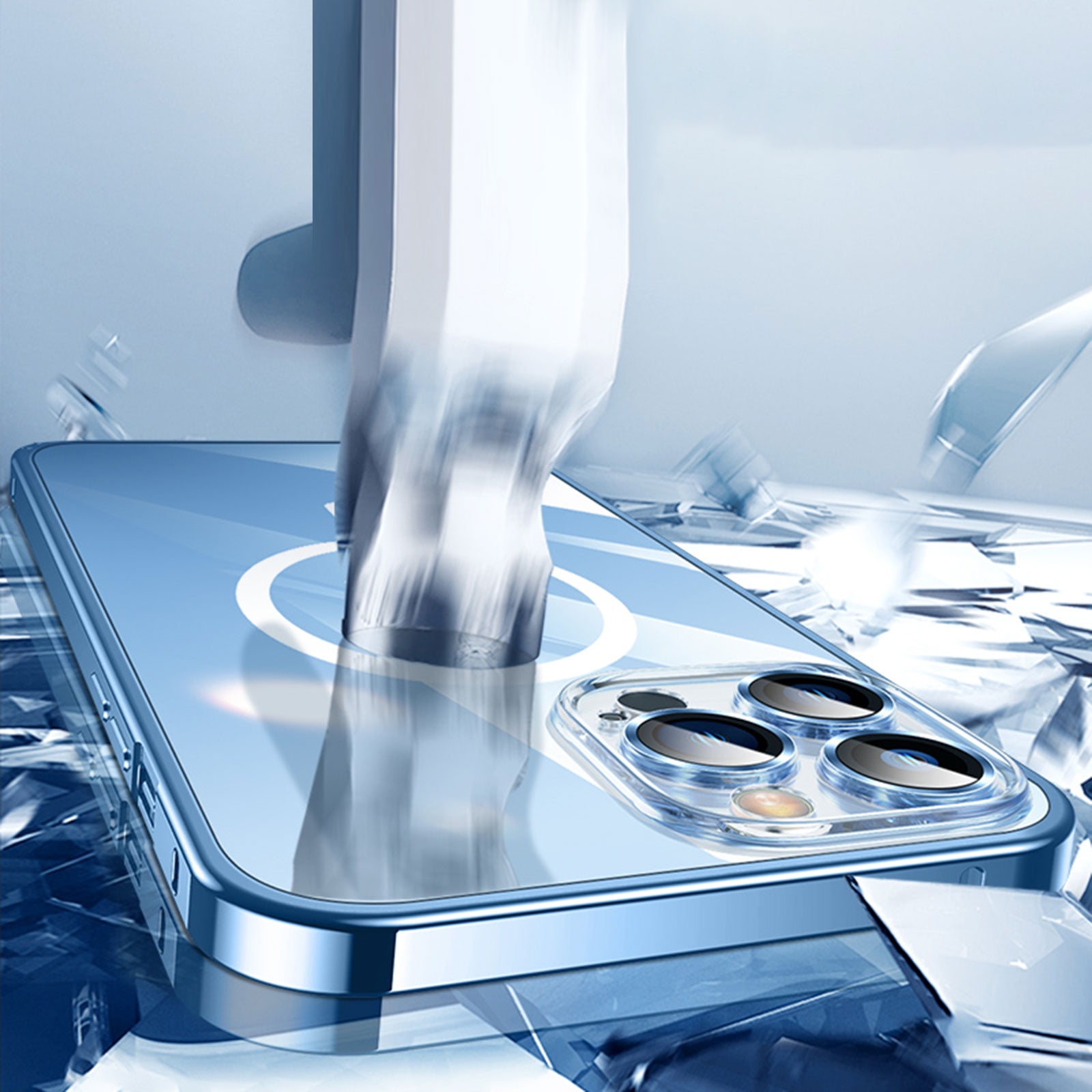 Puregear Apple iPhone 13 Pro Max SlimStik, Antimicrobial Kickstand Case –  Blue Lagoon