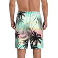 thumbnail image 2 of Yiaed Tropical Summer Palm for Men's Soft Sleep Pajama Short Lounging Pajama Shorts-Medium, 2 of 8