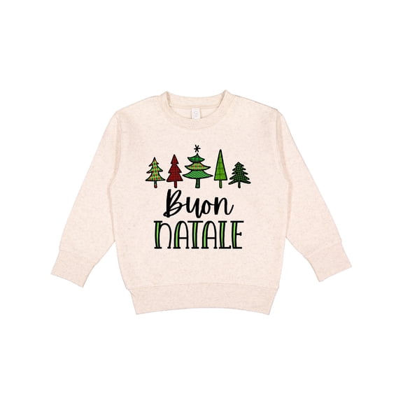 Inktastic Buon Natale Festive Christmas Trees Toddler Sweatshirt
