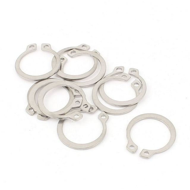 Unique Bargains 10pcs 304 Stainless Steel External Circlip Retaining Shaft Snap Rings 17mm