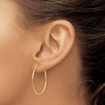 thumbnail image 3 of Diamond2Deal 14k Yellow Gold Endless Hoop Earrings for Women (L- 1.3 in, W-1.3 in), 3 of 5