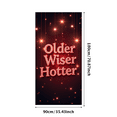 thumbnail image 3 of LUUFILx Older Wiser Hotter Glitter Birthday Celebration Backdrop for Party Decoration Anniversary Event Supplies Photography Props Background Decor Banner, 3 of 8