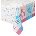 thumbnail image 1 of Gender Reveal Plastic Tablecloth, 84" x 54", 1 of 2