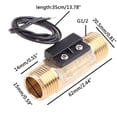 thumbnail image 4 of Interruptor de flujo de agua con interruptor de sensor de flujo de agua líquida de rendimiento estable G1/2", 4 of 5