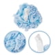 thumbnail image 2 of Bola de baño de encaje, Bola de ducha, redes de burbujas para baño, depurador de espalda para el baño del hogar (azul cielo), 2 of 5