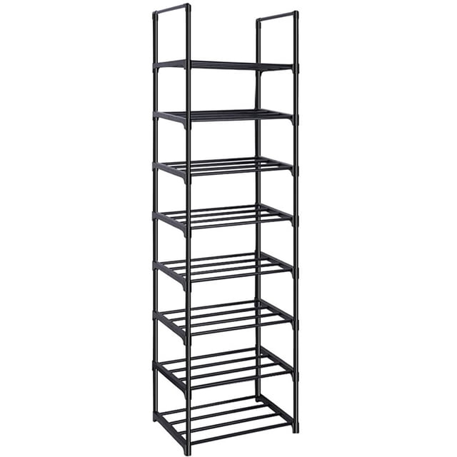 Muyoka Zapatero Almacenamiento 5/8 Niveles Tubos de metal Zapatero Organizador Multifuncional Zapatero Fácil de montar Zapatero para pasillo Dormitorio Entrada Sala de estar Muyoka Hogar