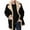 Black, variant on Jackets Tops For Men Plus Size Zipper Lapel Long Sleeve Padded Thicken Sheepskin Straight Jacket,Black,L