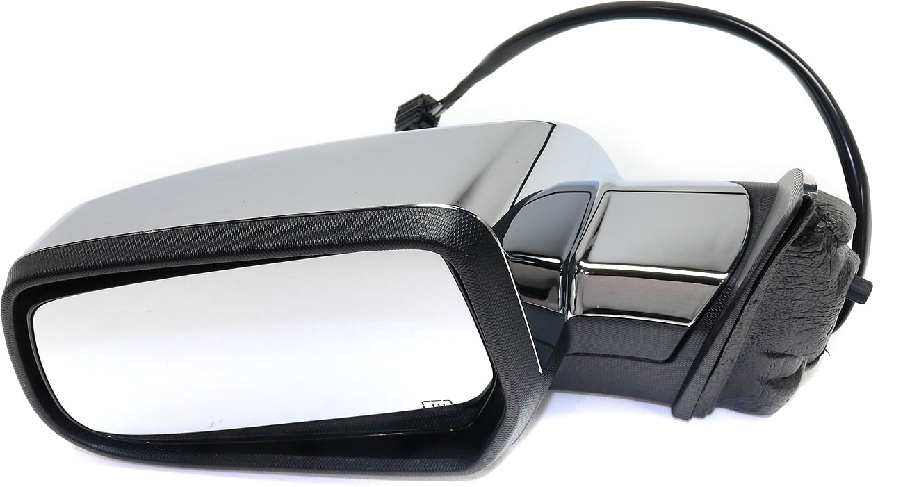 Mirror Compatible With 2010-2017 Chevrolet Equinox Gmc Terrain Left Driver Side Heated Chrome Kool-Vue