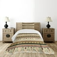 thumbnail image 4 of Ambesonne Egyptian Quilted Bedspread Set 2 Pcs, Abstract Indigenous, Twin Size, Multicolor, 4 of 5