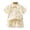 a41-Beige, variant on KPOPLK Toddler Baby Boy Summer Outfit Clothes Short Sleeve Cute Print Button Up Shirt Top Shorts 2Pcs Set(7-8 Years,Yellow)