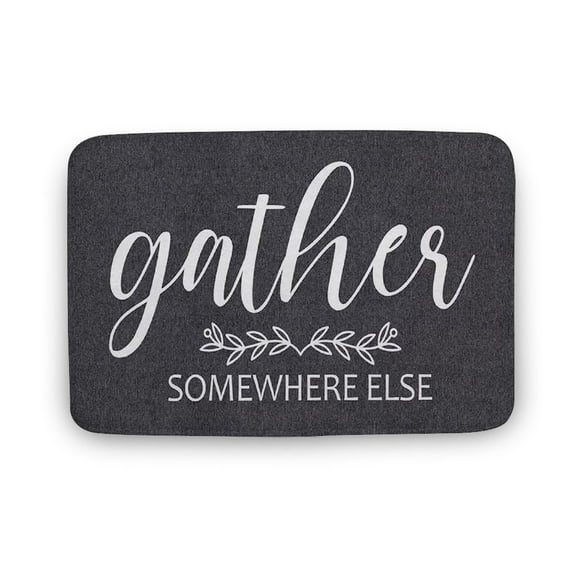 Entrance Mat ,Gather Somewhere Else Funny Doormat, Indoor Entryway Mat,Front Door Mat ,Home Decor, Welcome Mat, Outdoor Mat, Home Doormat,Indoor Doormat,Front Back Door Mat 16”x24”