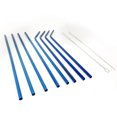 thumbnail image 4 of Magik 4-8Pcs Flatware Rainbow Dinnerware Stainless Steel Tableware Set for Dinner Steak Soup Tea Fork Spoon Knife Straw (Blue Straw, 8), 4 of 4